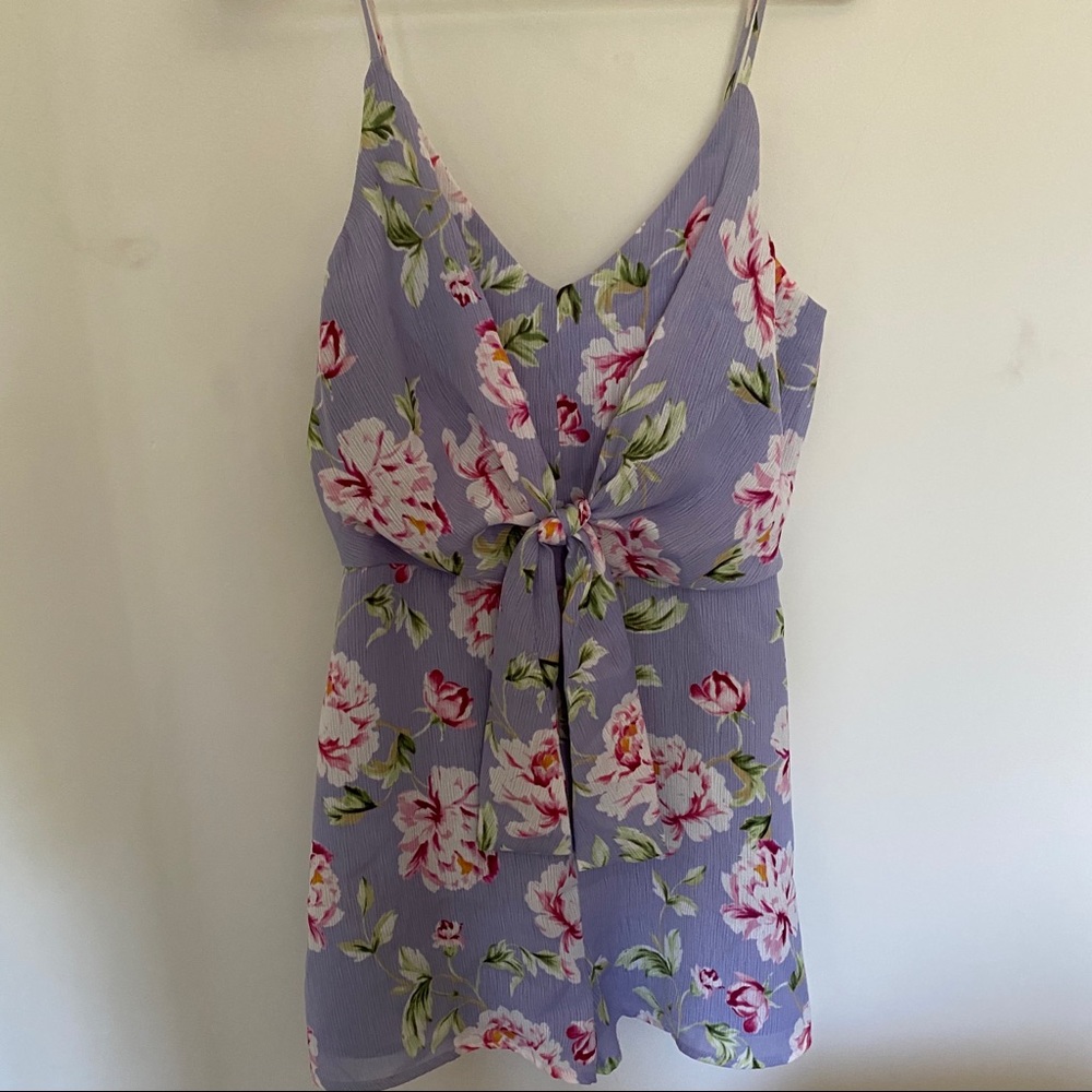 Lush Lavender Floral Romper